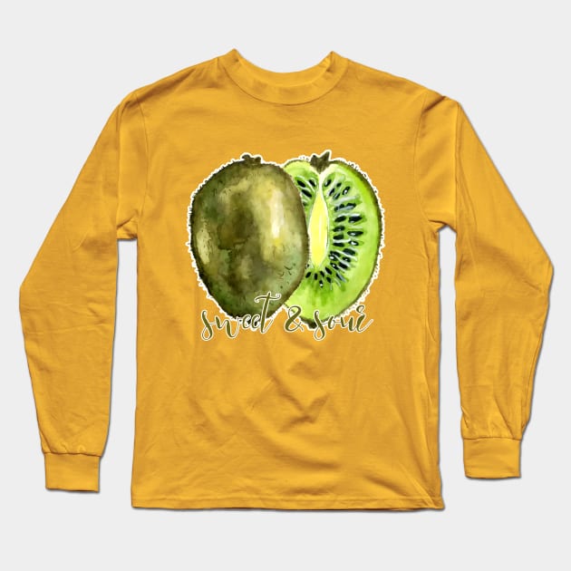 Sweet and Sour – Kiwi Long Sleeve T-Shirt by VintageHeroes